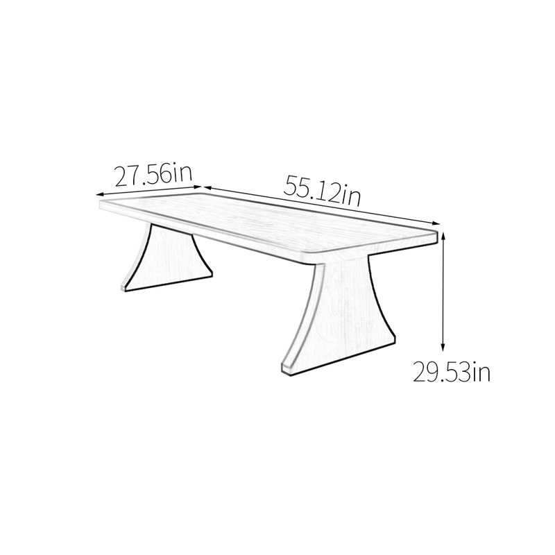Horvitz, H 29,53 po x L 55,12 po x l 27,56 po
