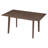 60" Rustic Farmhouse Dining Table - Solid Wood Frame, Minimalist Modern Dining Table For Kitchen, Dining Room, Living Room, Walnut-633333380