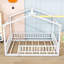 Structure de lit en bois avec clôture Akeiba, pour enfants, adolescents-152408394-152408393