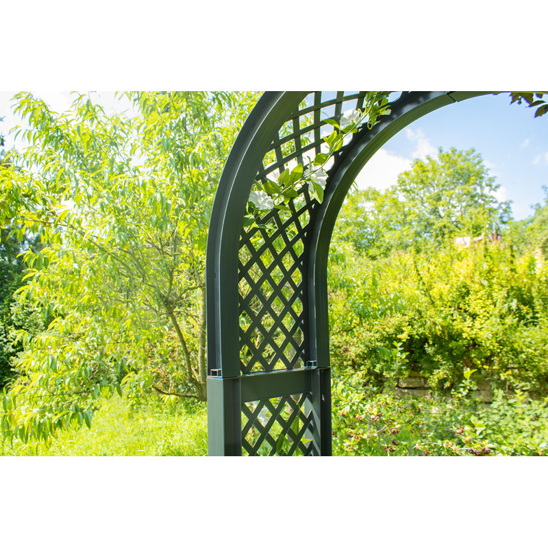 Samoset 100cm W x 43cm D Arbour in Grey, Anthracite