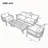 Multi-Person Outdoor Sofa Set With Coffee Table And Cushions-1136716553