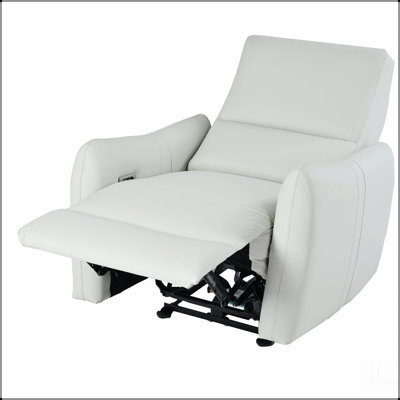 Light Gray Power Recliner zero clearance recliner ,Small Power Recliner for Living Room,Electric Recliner for small space,Reclining Sofa for Bedroom (Light Gray)