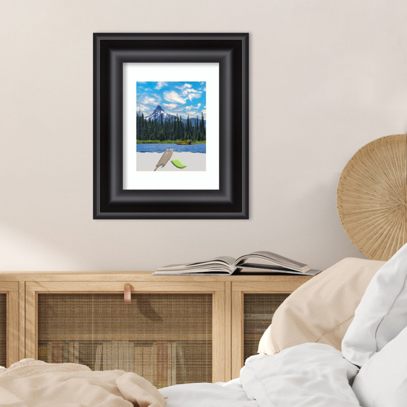 Arianah Black Picture Frame with Mat, 10'' x 8''
