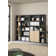 Bibliothèque à 6 tablettes avec 2 portes Embrie