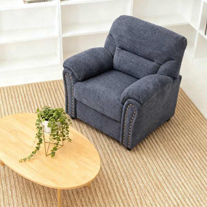 Chaise d'appoint moderne bleu, Bleu