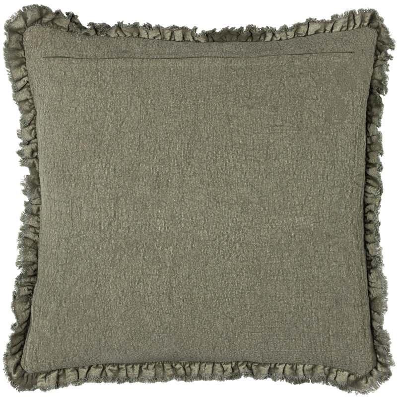 Knapen Bertie Square Throw Cushion, Moss