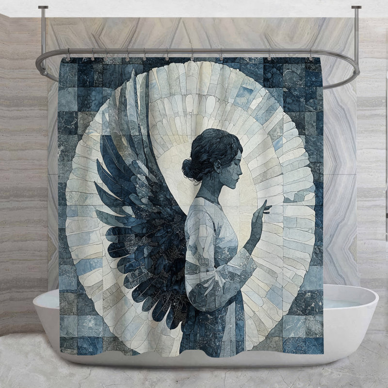 Rideau de douche Guardian Angel, H 84 po x l 70 po