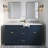61 " W Freestanding Standard Free Standing 2 Double Vanity Bathroom Vanity With Carrara Marble Top-309011835