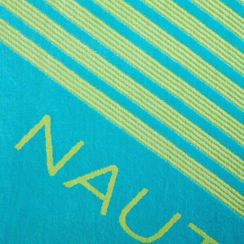 Nautica Rope Stripe Cotton Reversible Blanket, Titled Logo