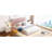 Queen Size Upholstered Bed With Sensor And Relaxing Headboard, Pink Floating Velvet Platform Bed, Construction, Easy Assembly Required Piece-248579646