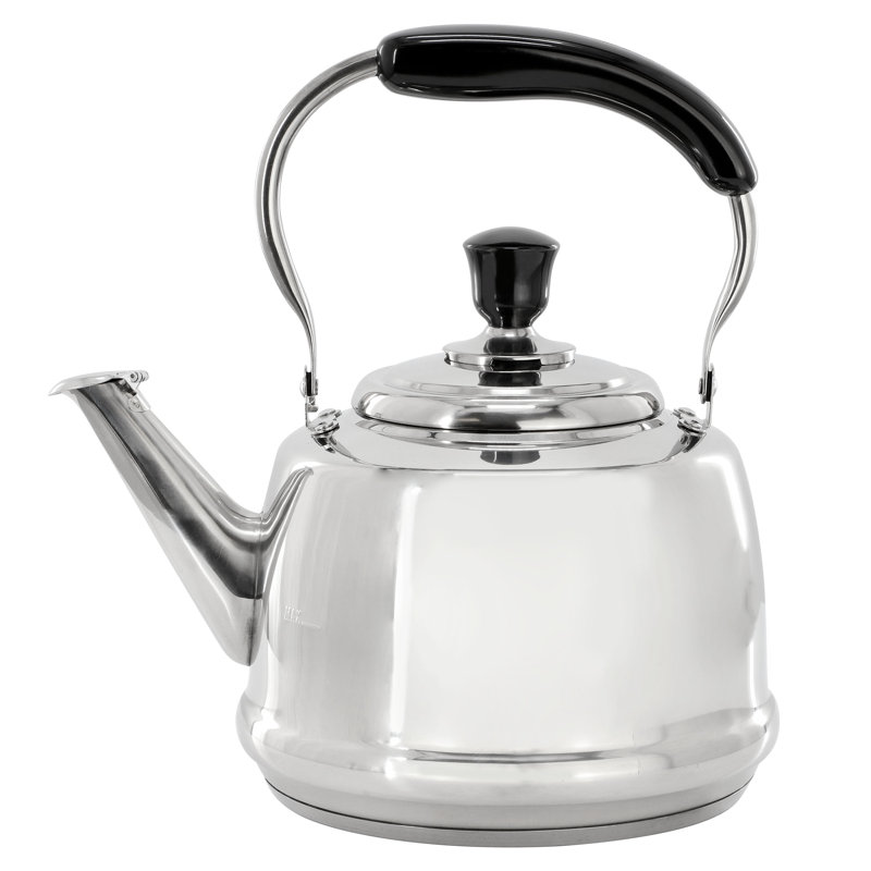 Bouilloire à sifflet en acier inoxydable Martha Stewart