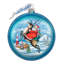 Holiday Splendor 3.5'' Handmade Glass Ball Ornament