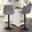 Swivel Upholstered Adjustable Height Counter Stool with Metal Frame-1871631289-1871631299