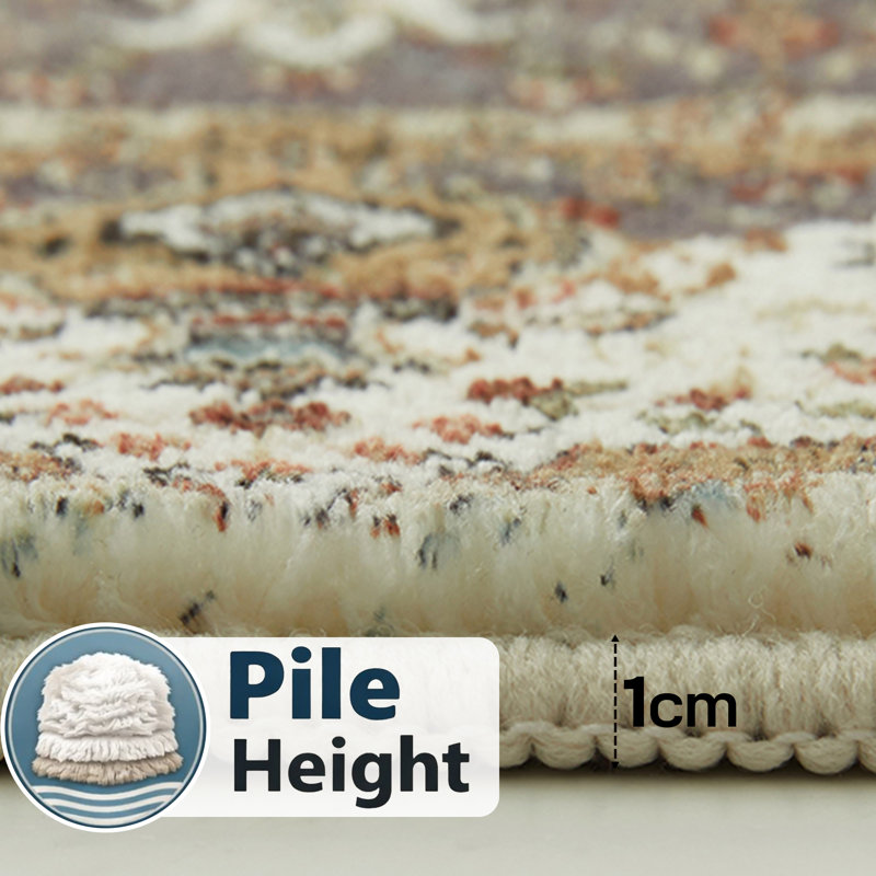 Oriental Machine Tufted Shag Area Rug, Rectangle 80 x 150 cm