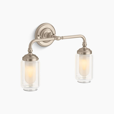 Artifacts 1 Light Indoor Bathroom Wall Sconce, Downlight Position Only, UL Listed