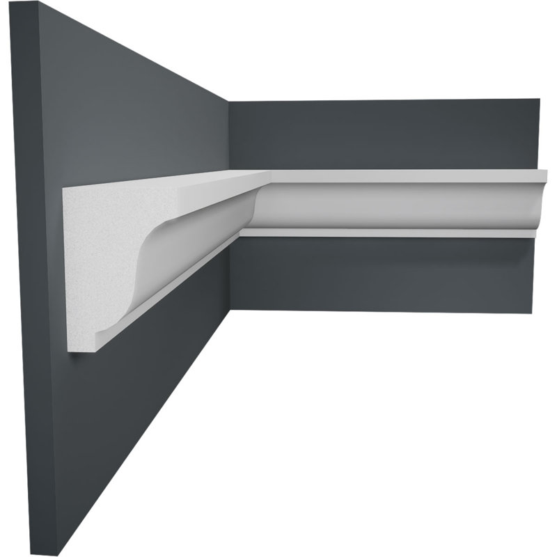 2 H 7/8 po x P 2 po x L 96 po, moulure en PVC TrueCraft, blanc