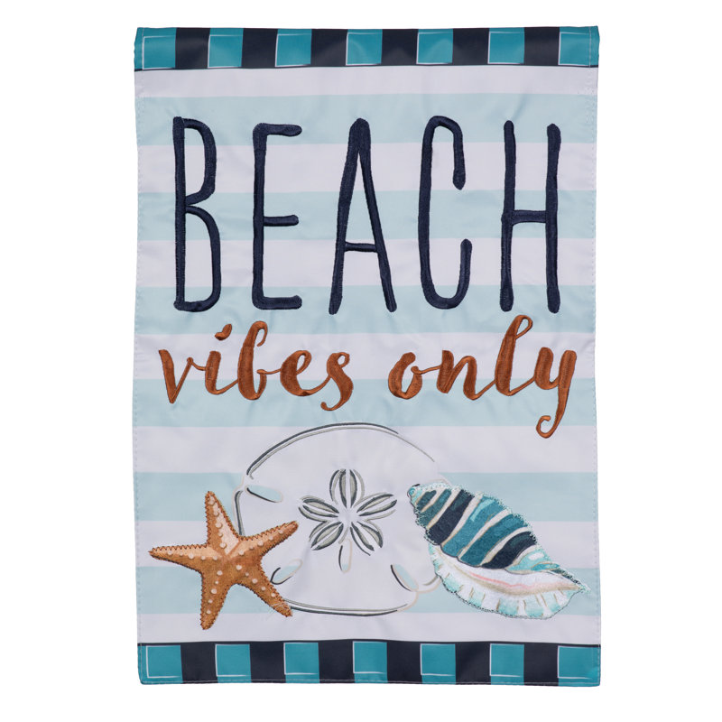 Drapeau de jardin Beach Vibes Only