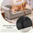 Oversized Chaise-Style Pet Sofa For Medium & Large Dogs With Wave Backrest, Single Armrest, Removable Cushion & Breathable Linen Fabric-1280249318
