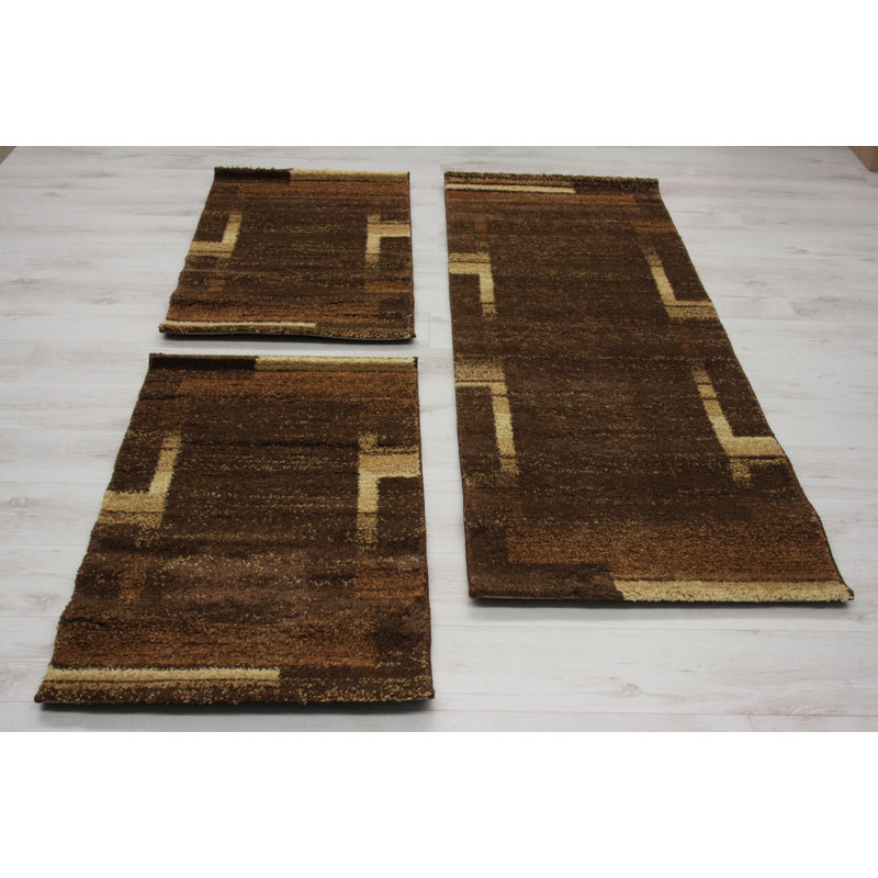 Ketcham Abstract Hand Hooked Area Rug, Runner 67 x 420cm