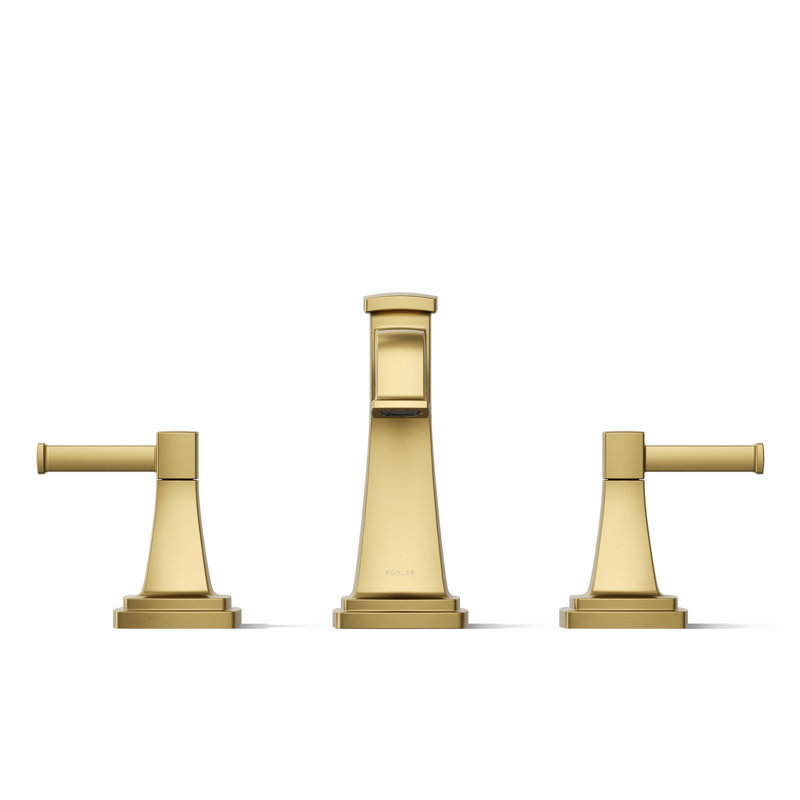 Riff Widespread Bathroom Sink Faucet, Matte Black, 1.2 GPM
