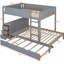 Lit superposé avec bureau, lit gigogne simple, lit gigogne gris, ports, rangement dans le bureau pour le décor de la chambre à coucher