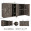 Armoire de rangement murale 19 po pour salle de bain avec tablettes (ensemble de 2)-123140309-121883772