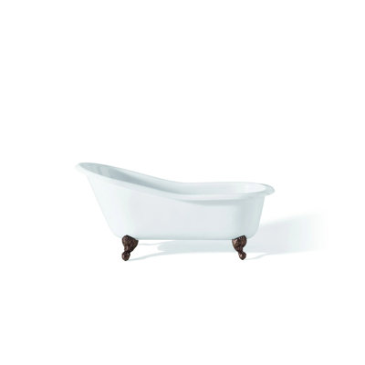 Dian 54'' x 30'' Soaking Cast Iron Bathtub