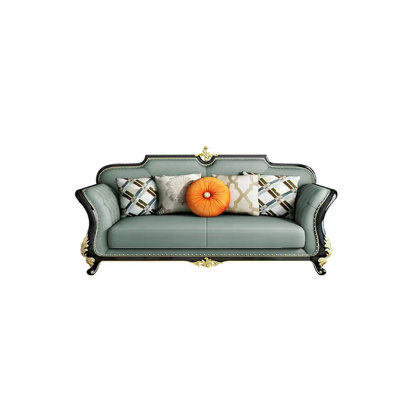 Canapé en cuir véritable 88,58 po Cowhide
