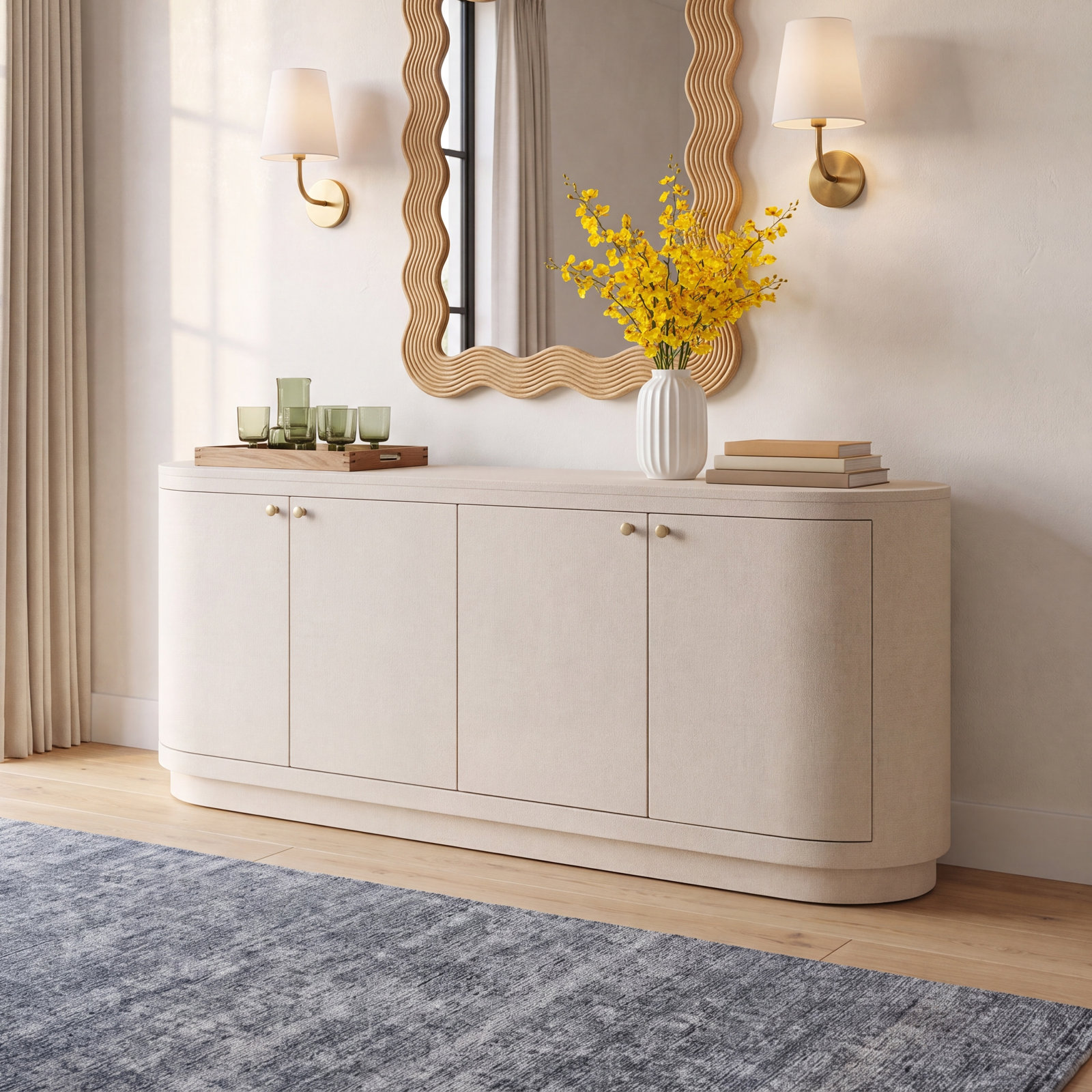 Linen Sideboard Cabinet