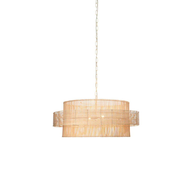 Abijah 2 - Light Natural Square/Rectangle Pendant