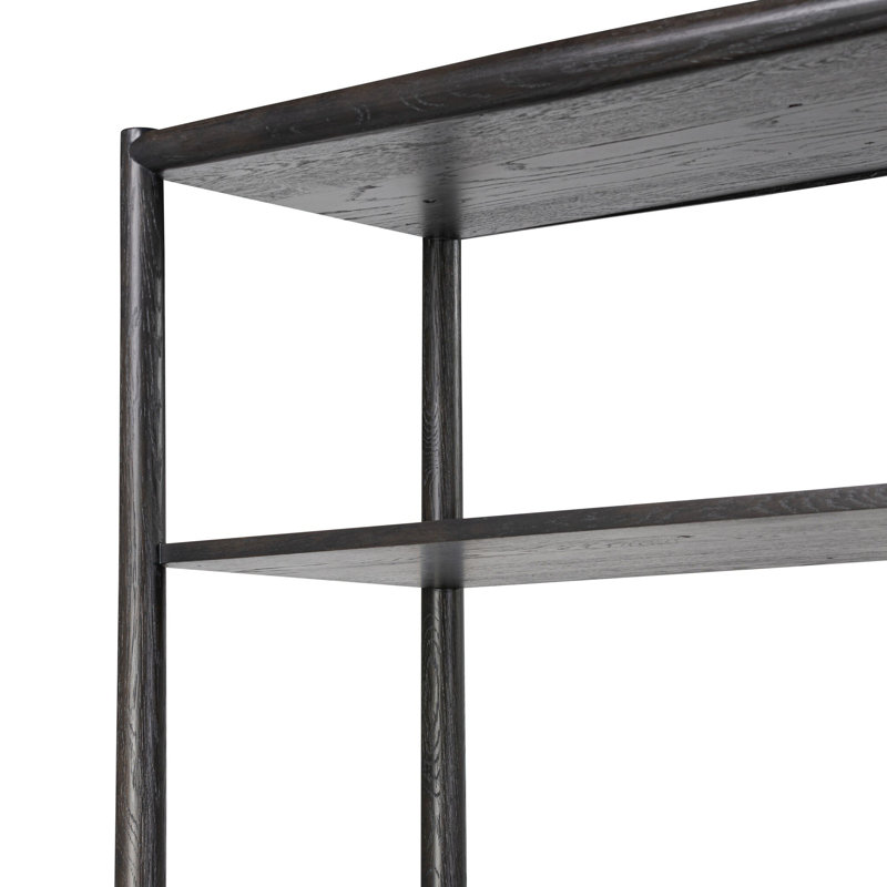 Glenview Bookcase, Smoked Black Oak