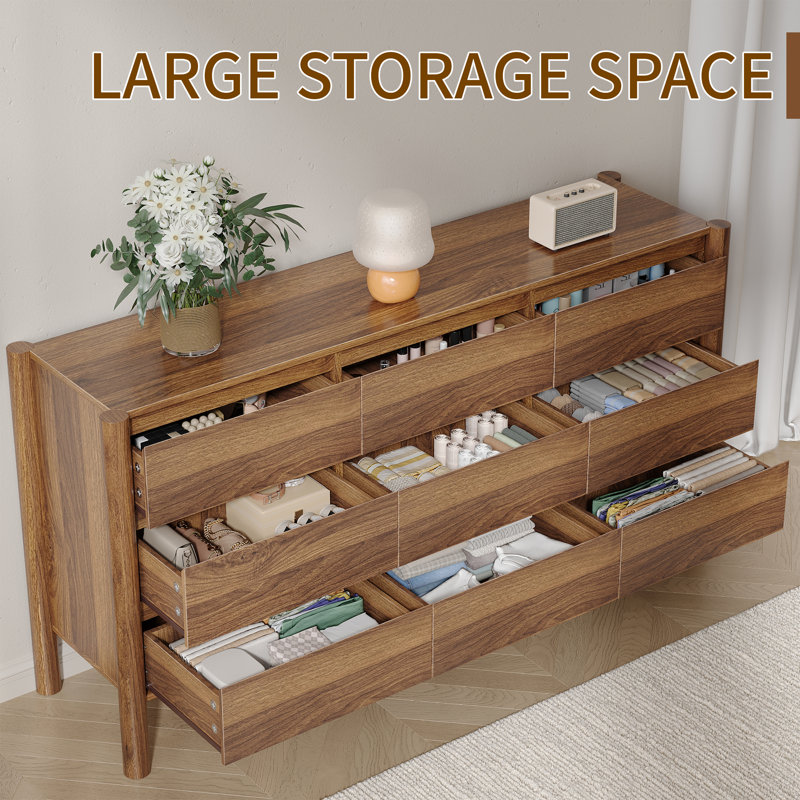ebern designs 9 drawer dresser reviews Ebern Designs Wayfair Dresser Chest of 9 Drawers
