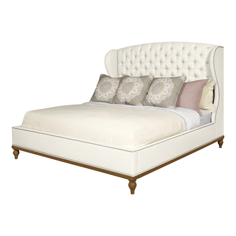 Emma Queen Upholstered Panel Bed, Navajo, Yes, Kenworth Pearl