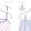 Bairiki Velvet Hangers With Clips-436333113