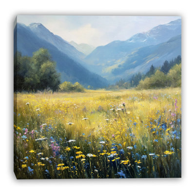 Art mural sur toile Golden Meadow Passage