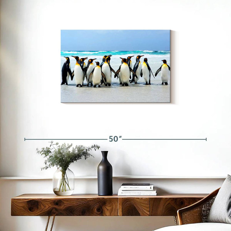 Crowle Penguins aux îles Falkland, H 20 po x l 30 po