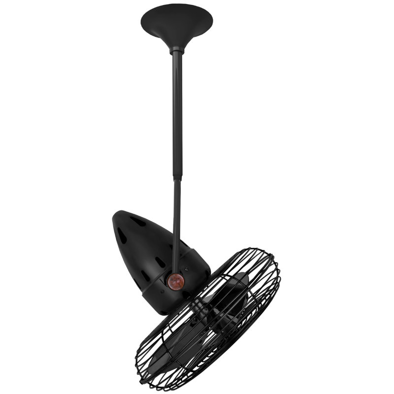13" Jarold 3 Blade Ceiling Fan, Black