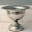Vase cache-pot argenté emblématique, 26,7 cm