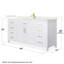 Beckett 66" Freestanding Single Bathroom Vanity with Quartz Top-129519149-129519148-129519150