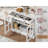 Kitchen Storage Cabinet Buffet Sideboard With 2 Glass Doors