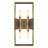 Tuscany 4-Light Bronze Vanity Light, ETL Listed Traditional Geometric Metal Frame Bathroom Fixture, 60W Max E12 Candelabra Base