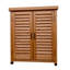 Banc de rempotage pour patio extérieur - bois de pruche avec rangement 30,98X17,9X35,71 po