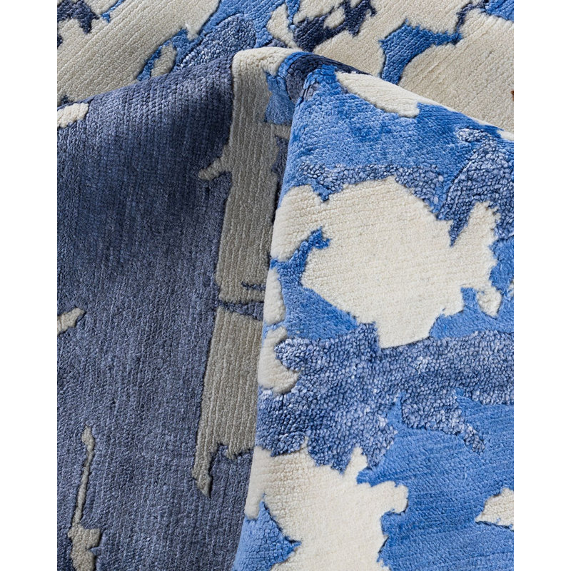 Overdyed One-of-a-Kind Rectangle 9'2" X 12'3" Hand Knotted Area Rug