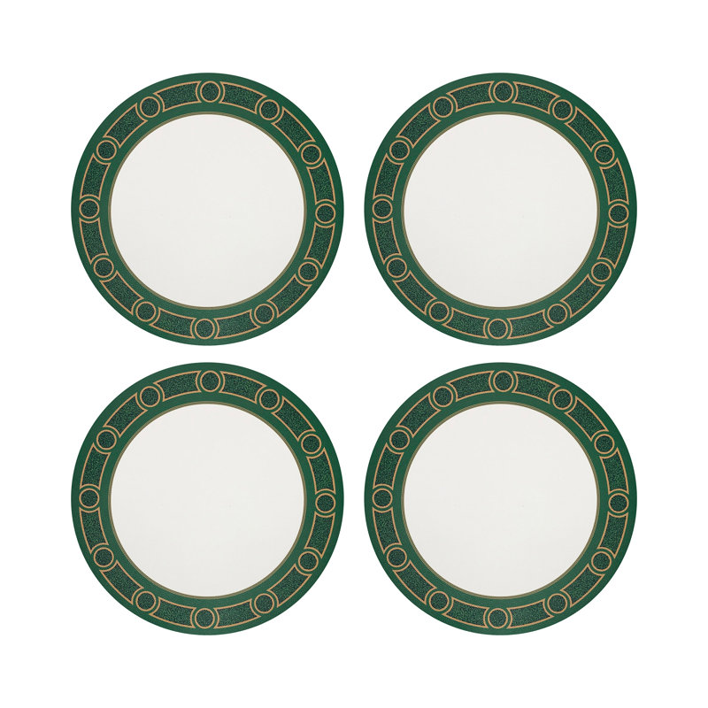 Timothy Corrigan Parter Reverre Claire Vegan Leather Round Coasters