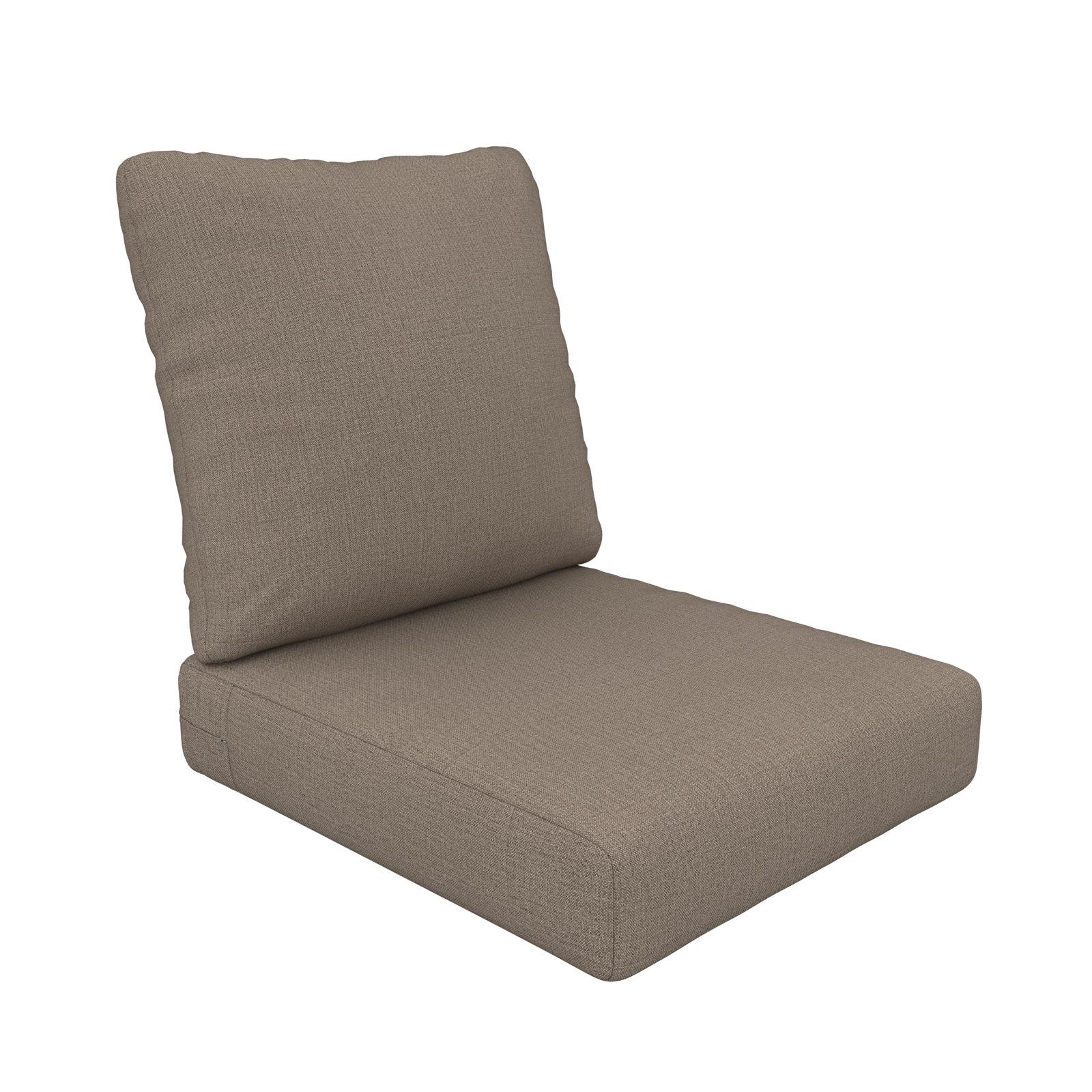 Amala 22" Sunbrella® Seat and Back Cushion, Cast Shale Sunbrella® Plainweave