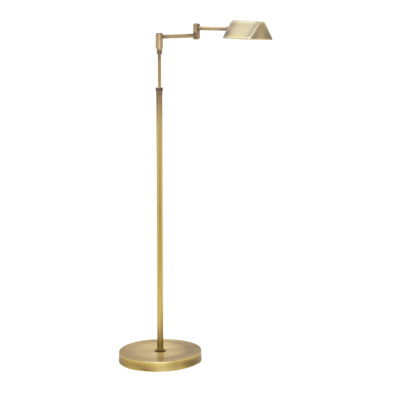 Delta Arched Floor Lamp, Antique Brass