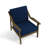 Marlo Solid Wood Teak Outdoor Lounge Chairs With Cushion And Arms-114980290-114980286