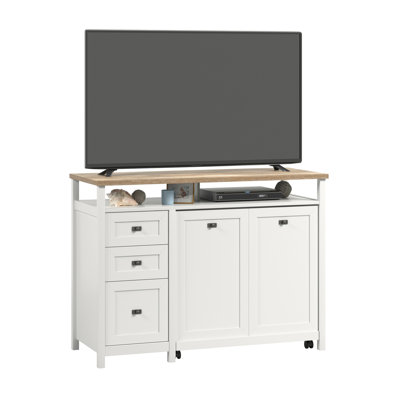 Crédence avec bureau, finition blanche