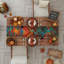 Chemin de table Fall Decor - Vitrail | Nappe décorative d'automne pour la maison - Thanksgiving Friendsgiving