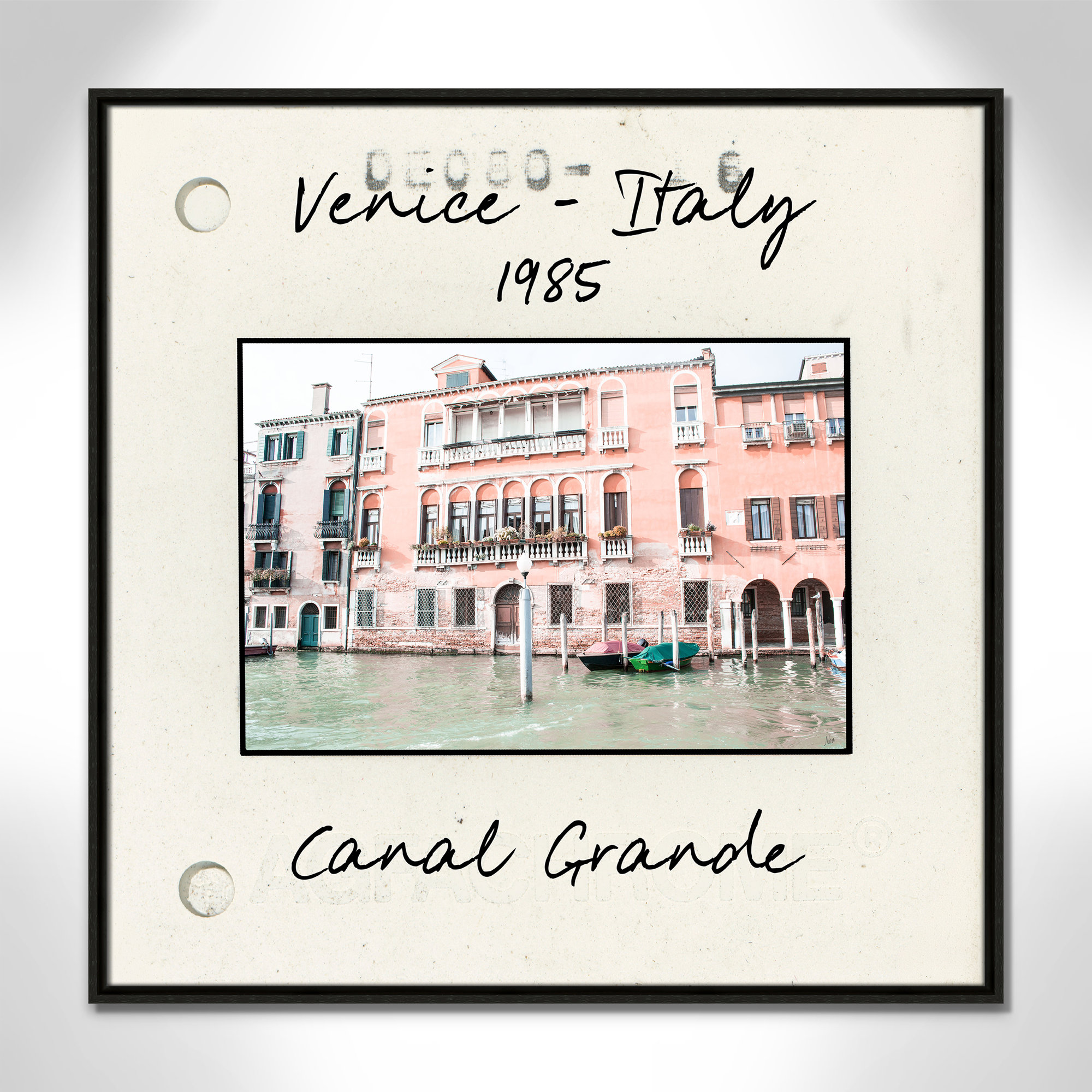Venice, Italy - Grand Canal Print by Nan, Espresso Floater Framed Canvas, 31.5" H x 31.5" W x 2" D